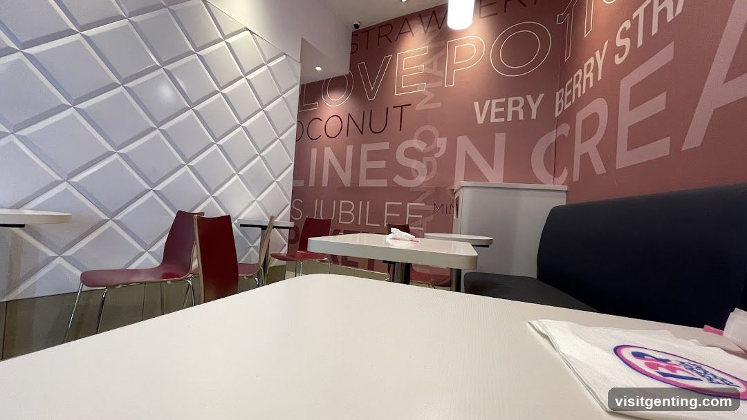 Interior of a dessert or café shop