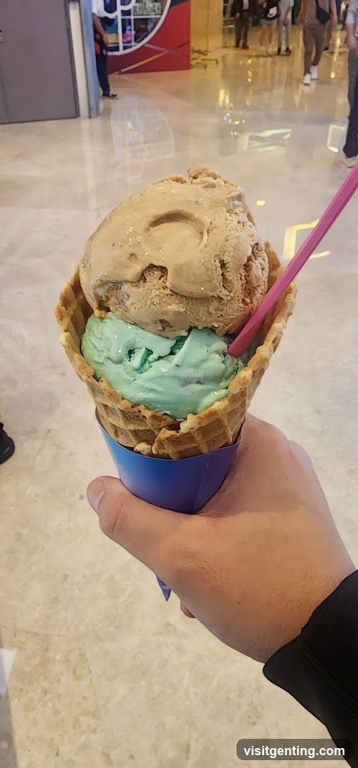 Ice Cream Cone in Mall Interior