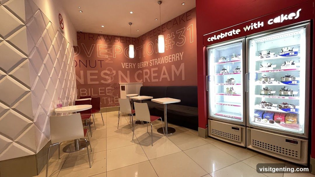 Interior of a dessert shop