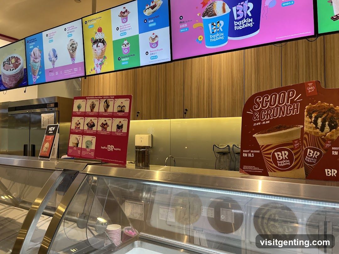 Baskin-Robbins Ice Cream Shop Interior