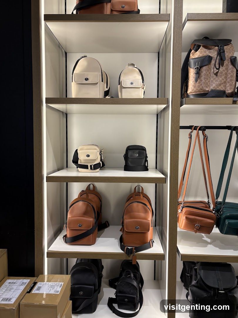 Store Display of Handbags