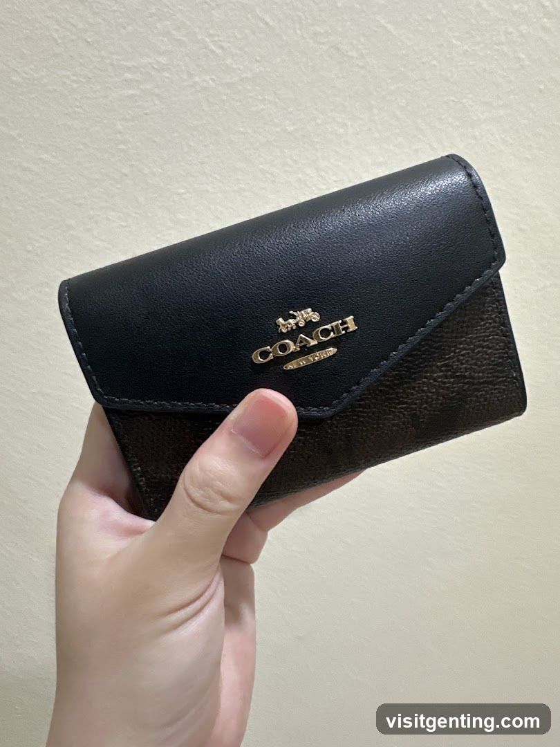 Hand Holding Coach Wallet