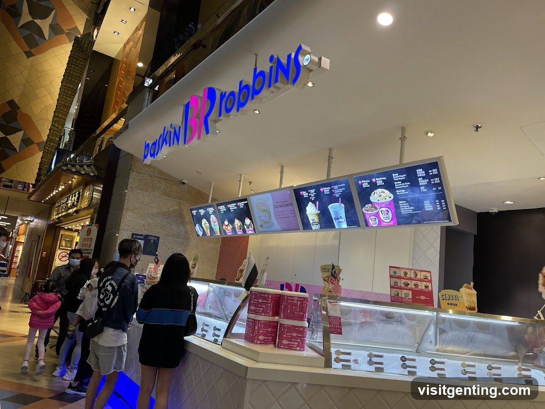 Baskin Robbins storefront interior