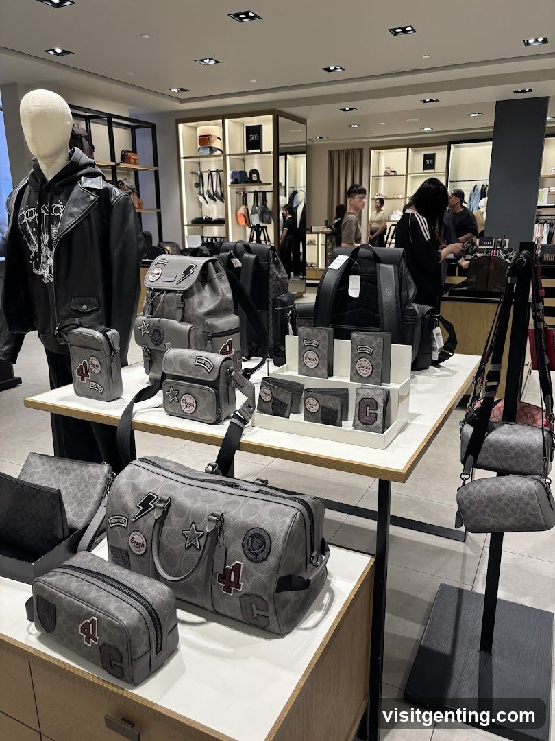 Interior of Coach Store