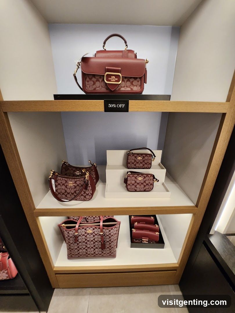 Coach Handbag Display