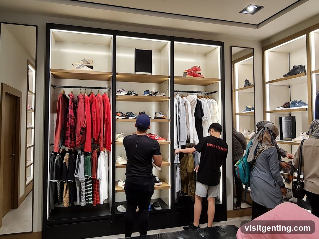 Interior of a retail store