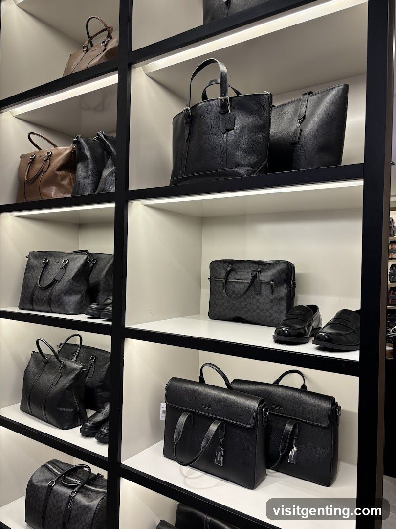 Interior Display of Handbags and Shoes