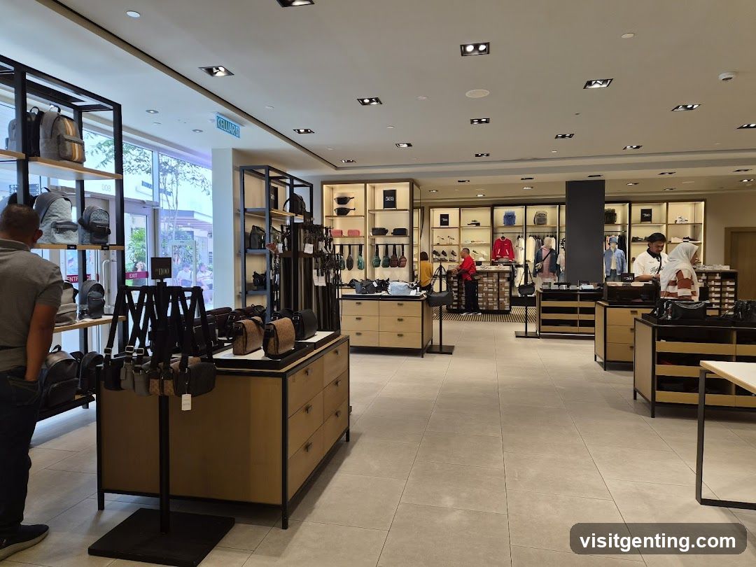 Interior of a retail store