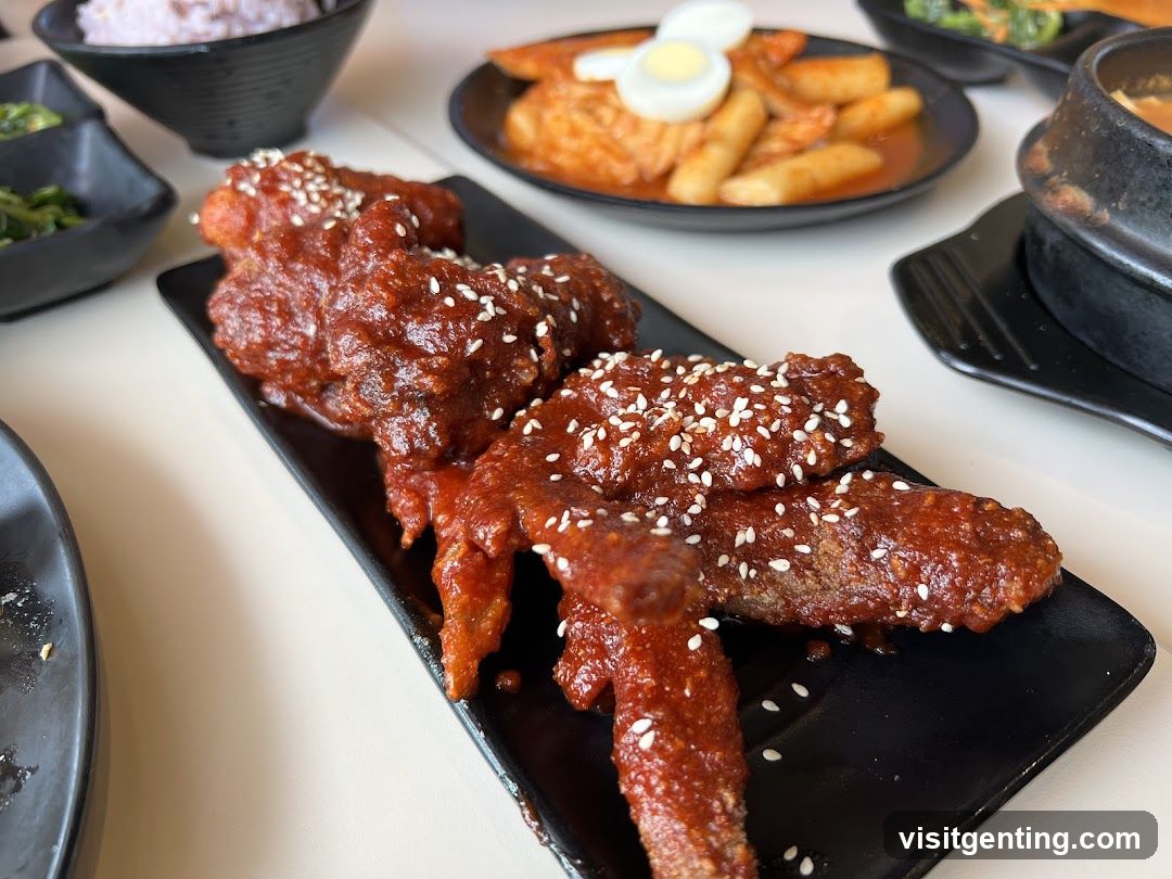 Dining Table with Korean Dishes