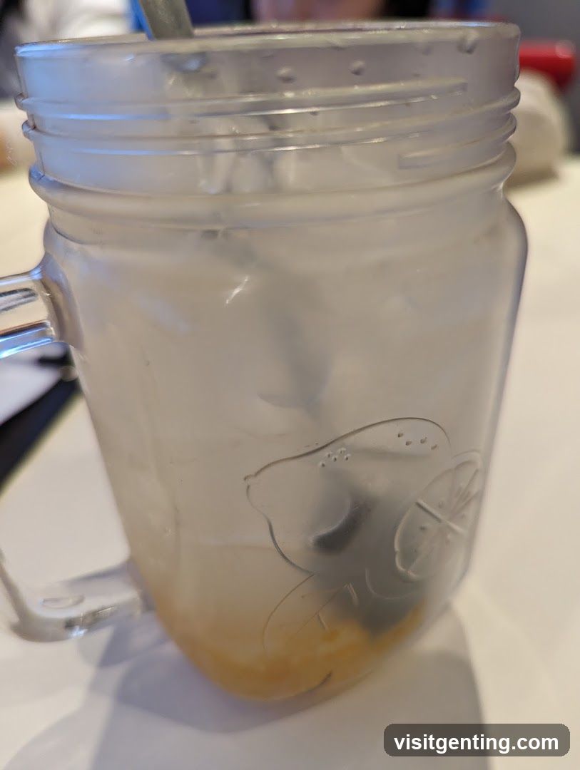 Mason jar drink