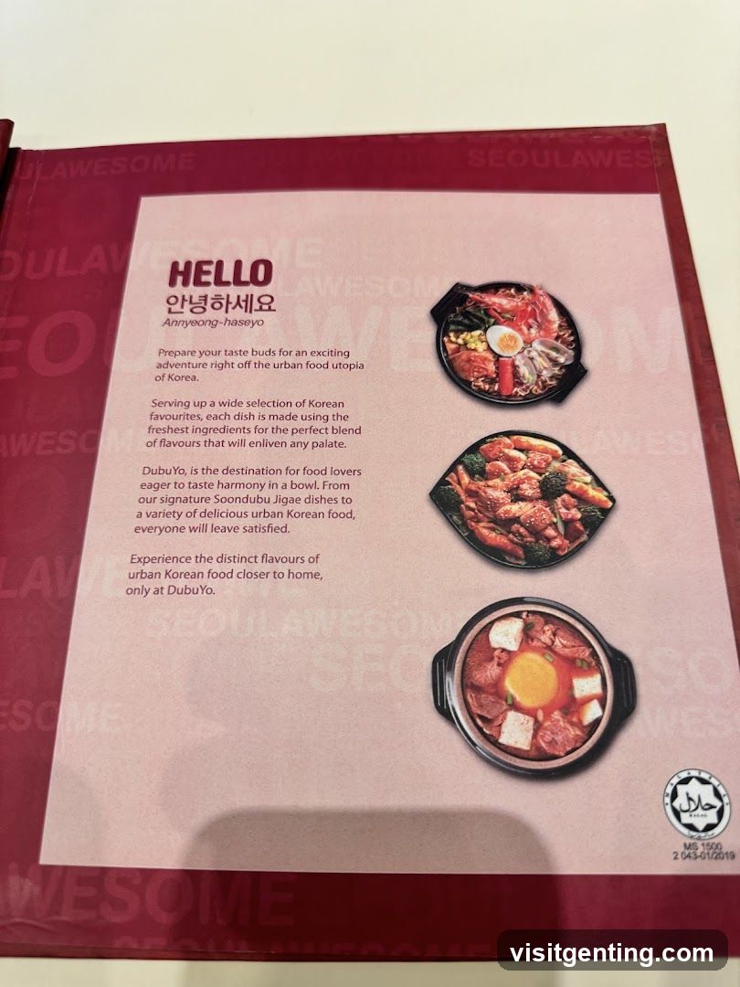 Restaurant Menu Page