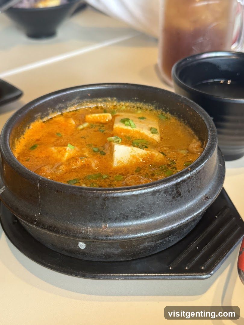 Food served in a stone pot