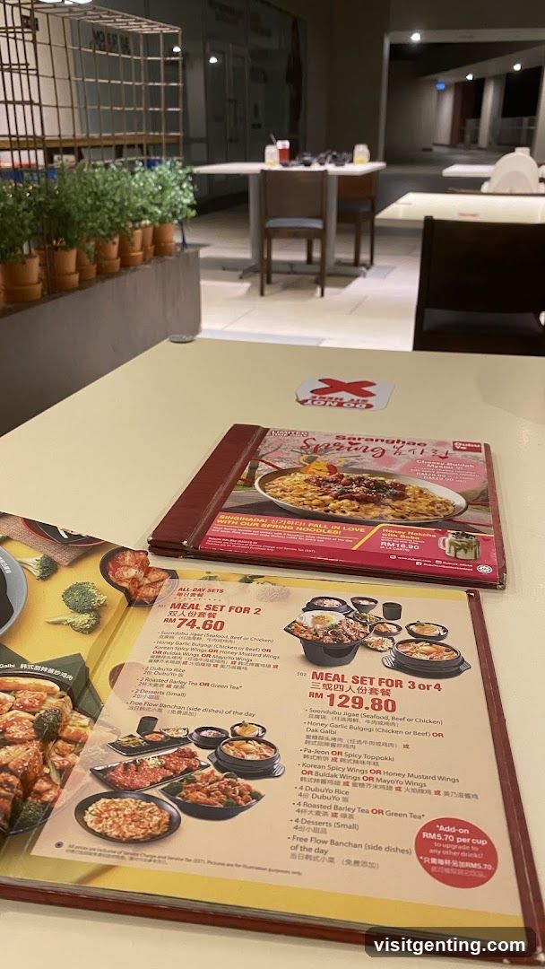 Restaurant Interior with Menu