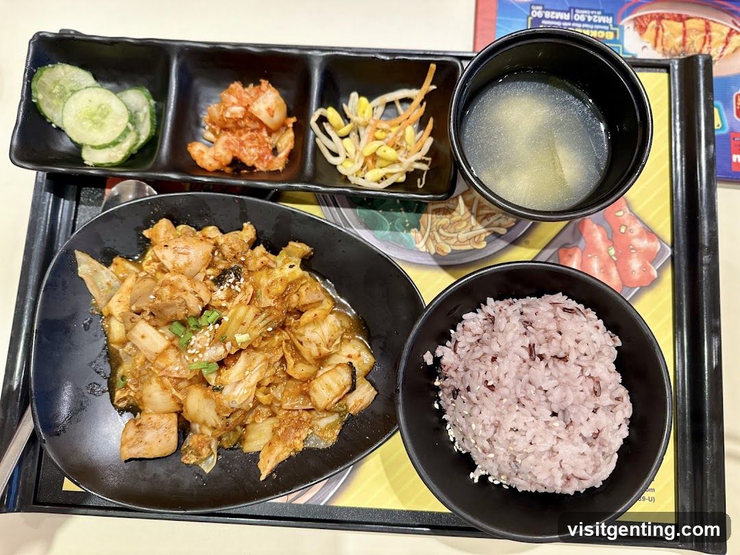 Meal Tray with Korean-style Food