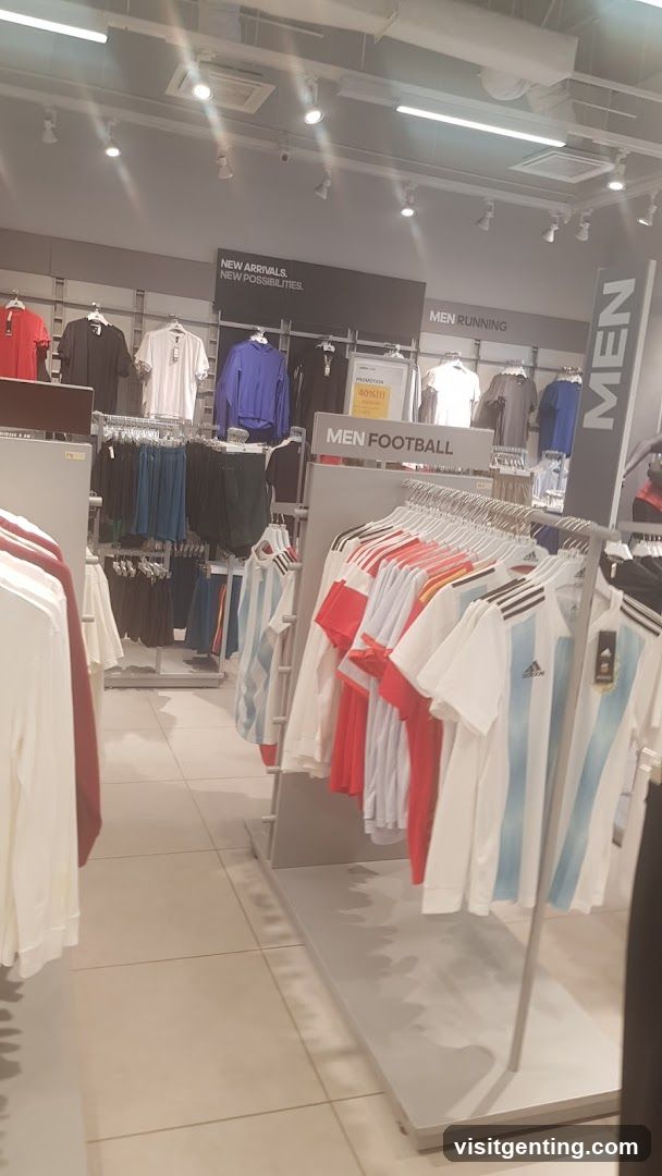 Men's Football Apparel Section