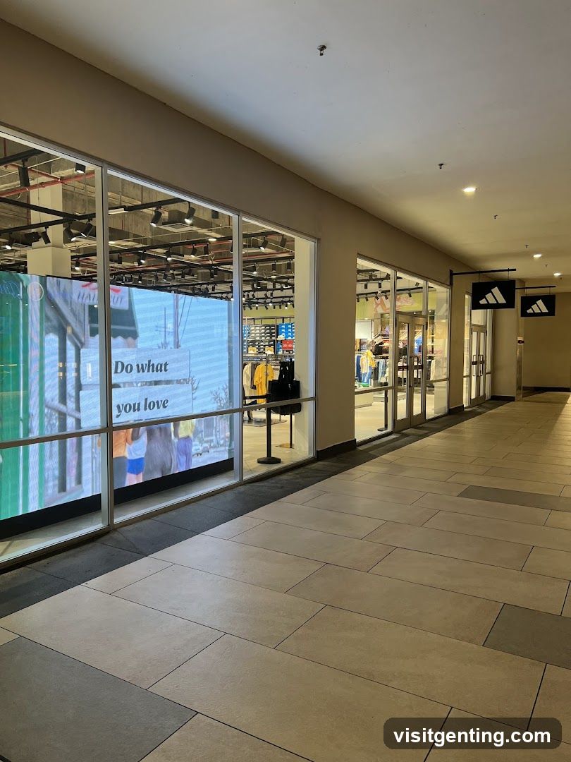 Shopping Mall Corridor View