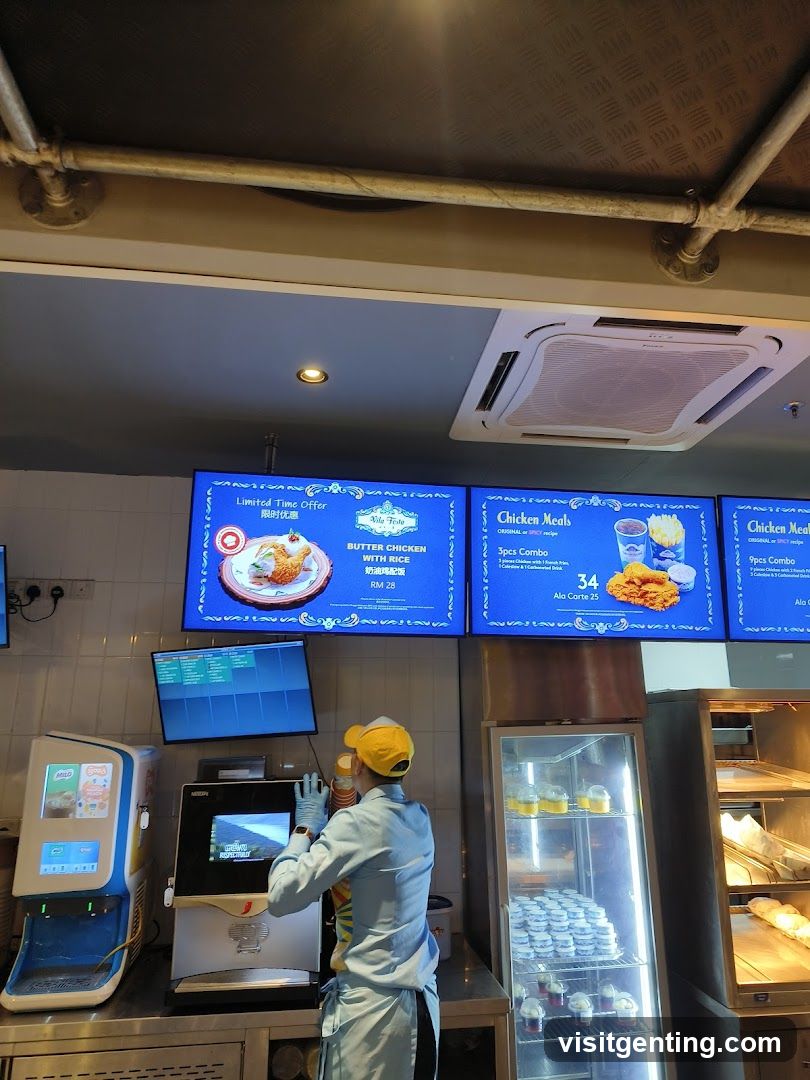 Restaurant interior counter area