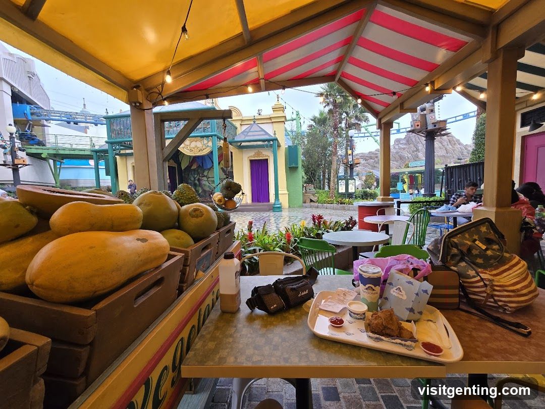 Outdoor Food Court Area