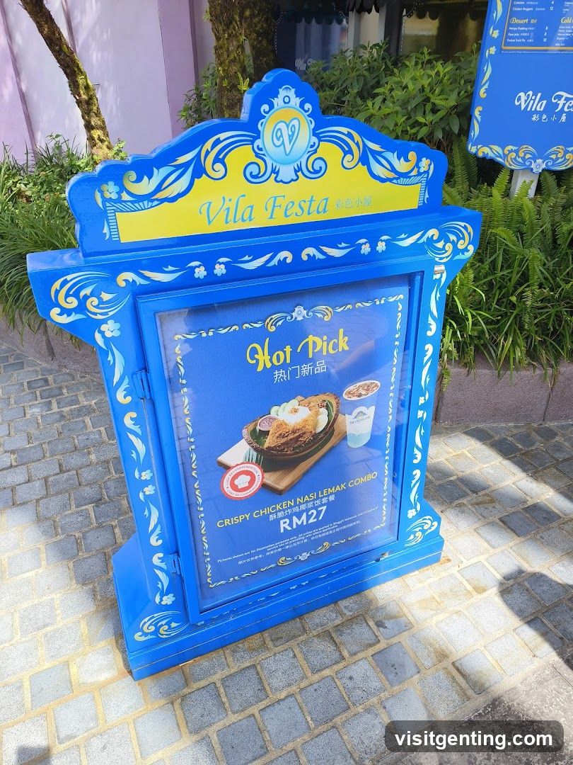 Vila Festa promotional sign