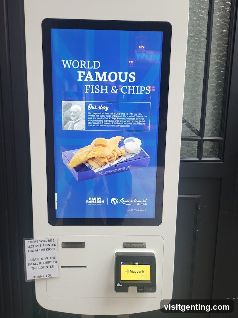 Fish & Chips Kiosk Display