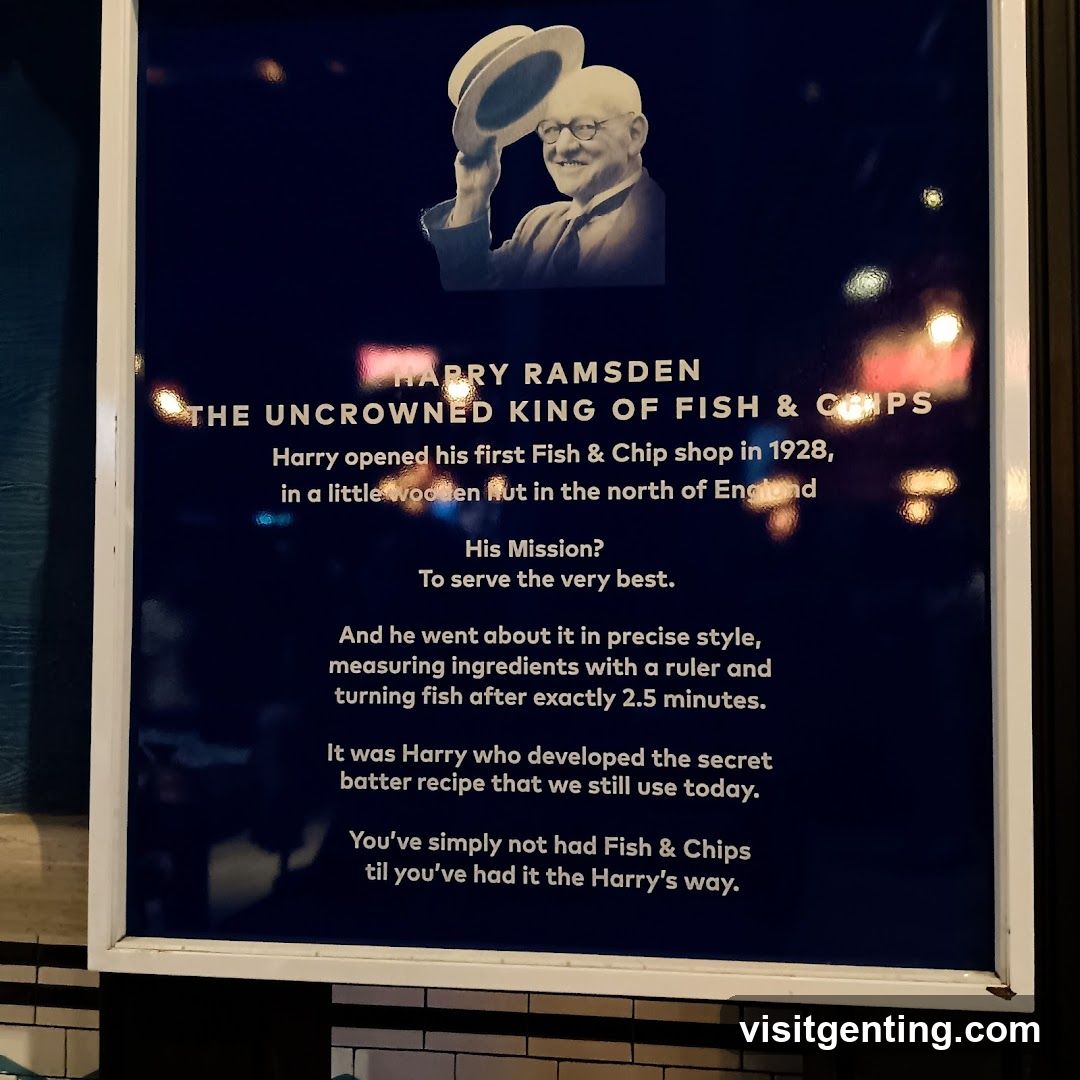 Harry Ramsden Fish & Chips promotional poster