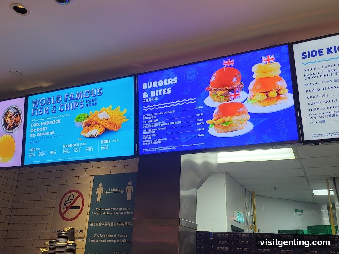 Restaurant Menu Display