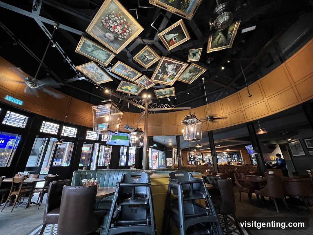 Interior of a restaurant or bar
