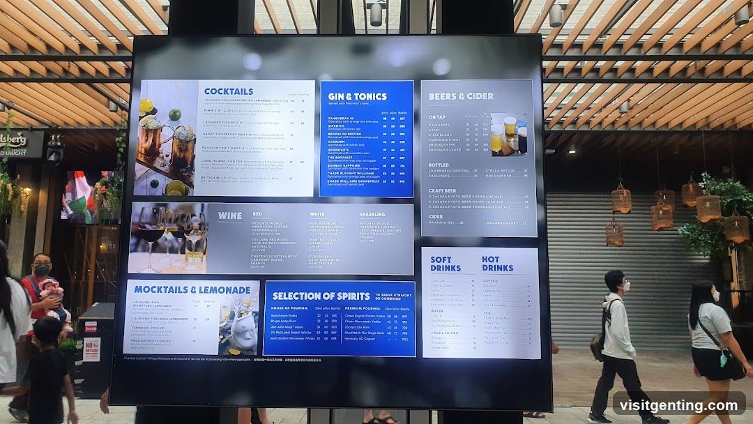 Bar Menu Display