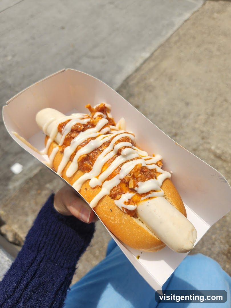 Hot Dog with Toppings