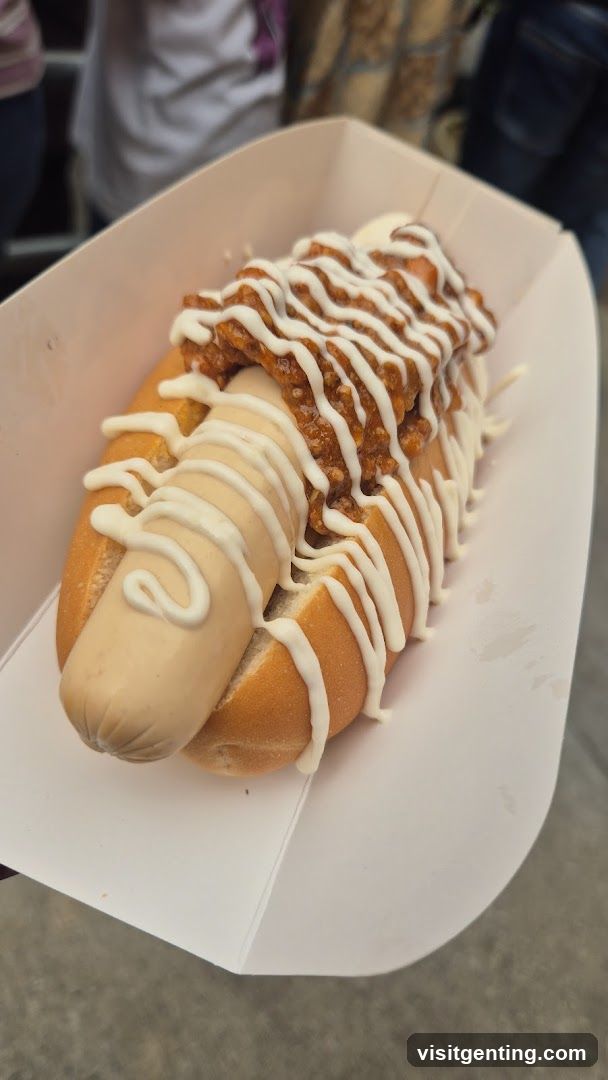 Hot Dog with Toppings