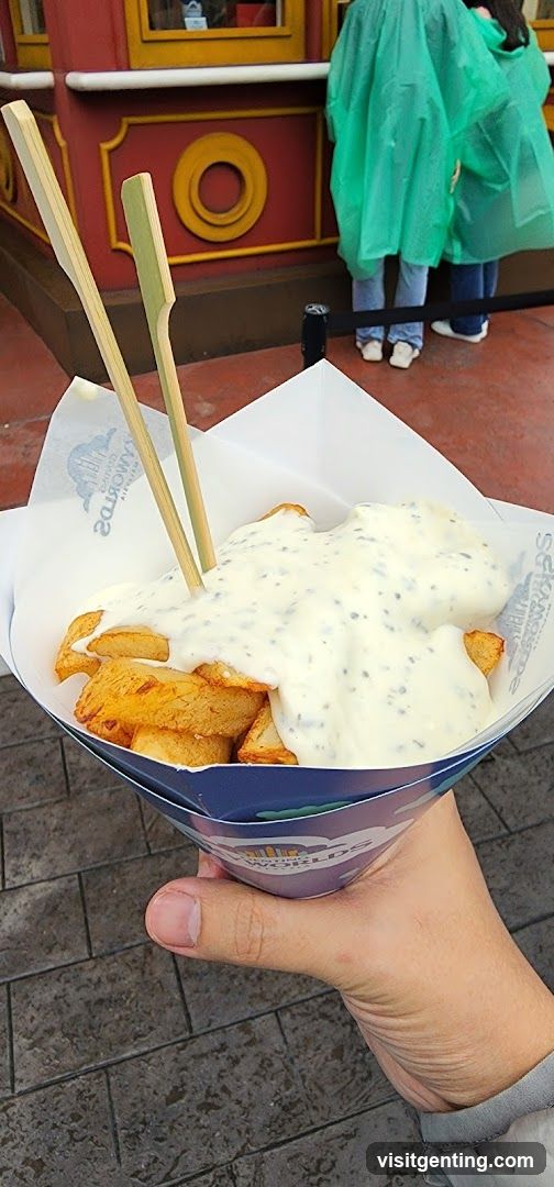 Hand holding food item