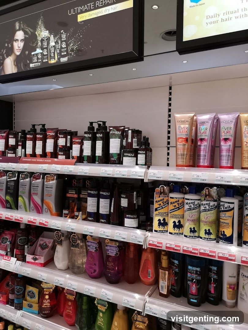 Hair Care Products Display