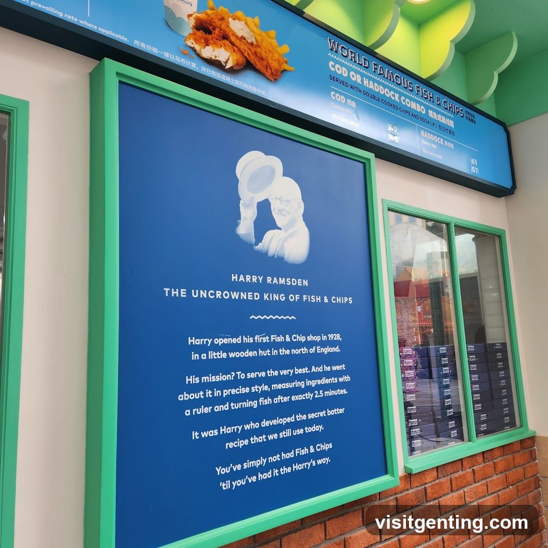 Fish & Chips Shop Information Board