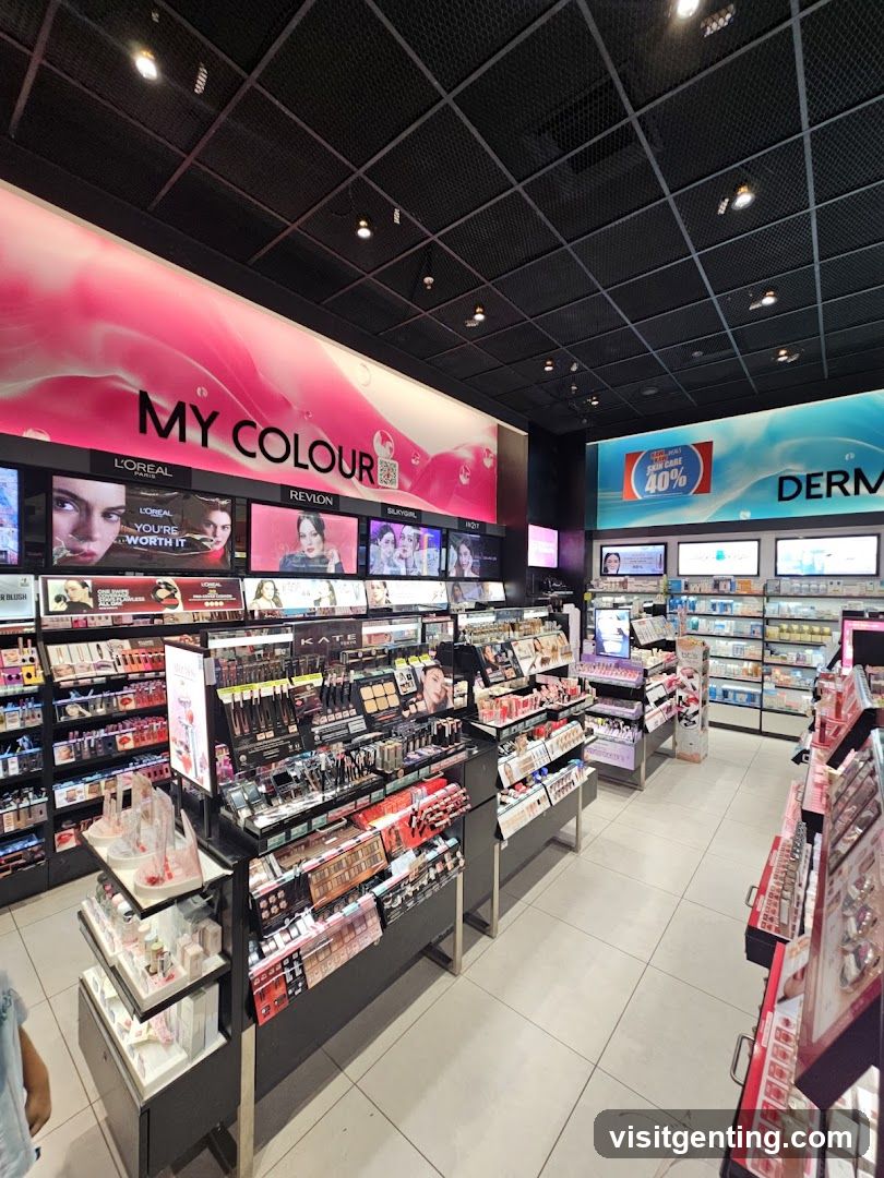 Interior of cosmetics store