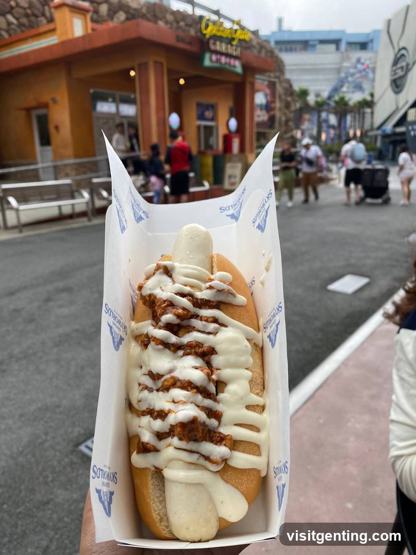 Hot Dog with Sauces