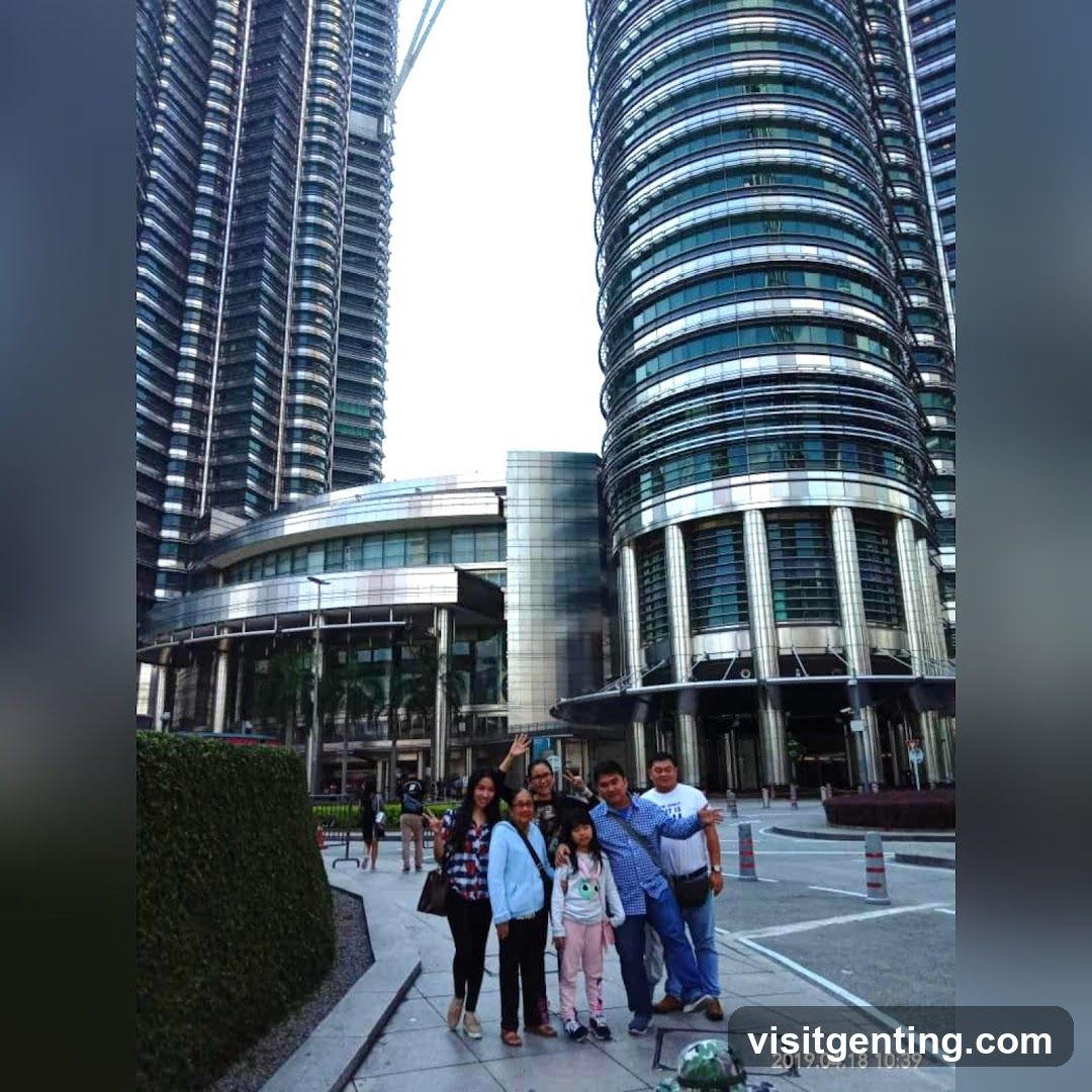 Group photo in front of Petronas Twin Towers