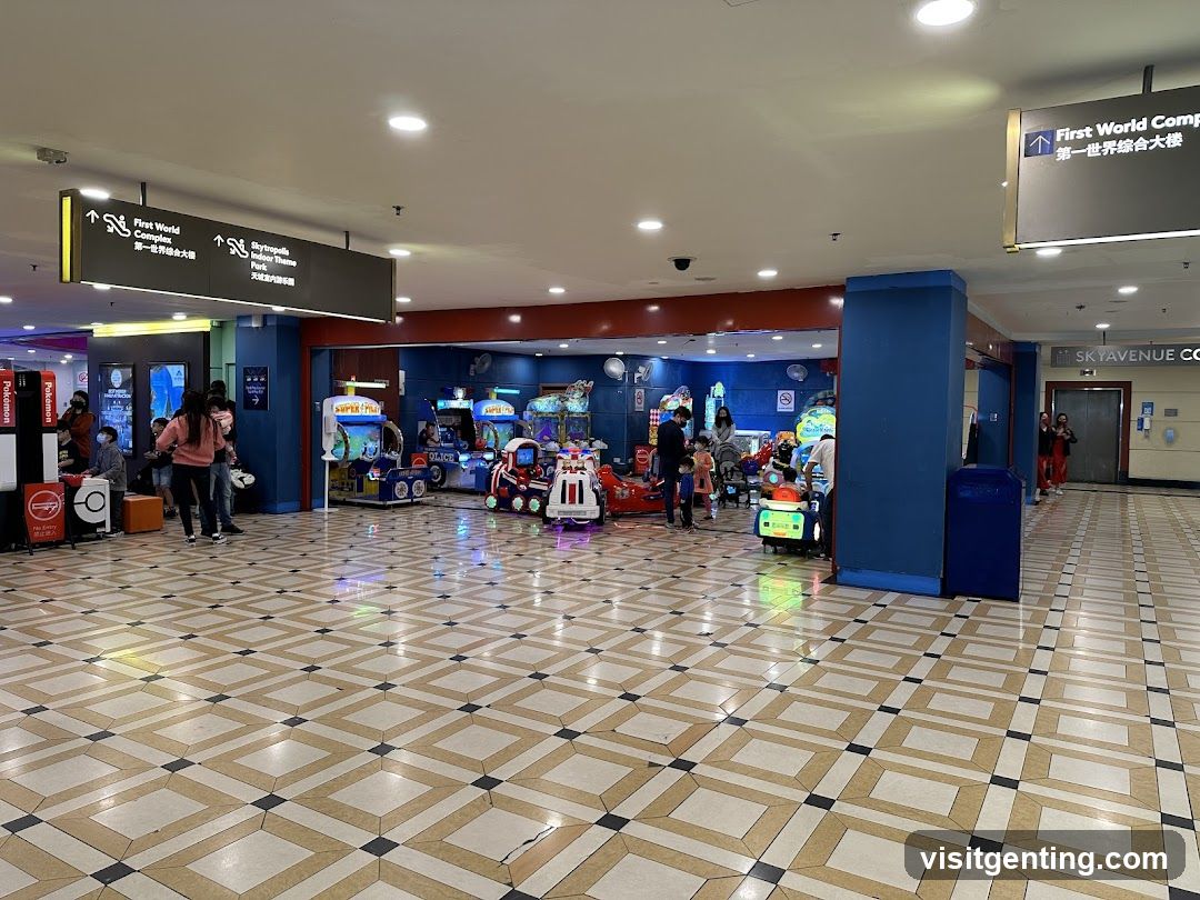 Interior of shopping complex