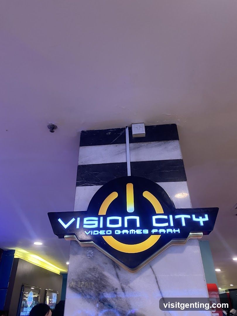 Vision City Video Games Park Signage