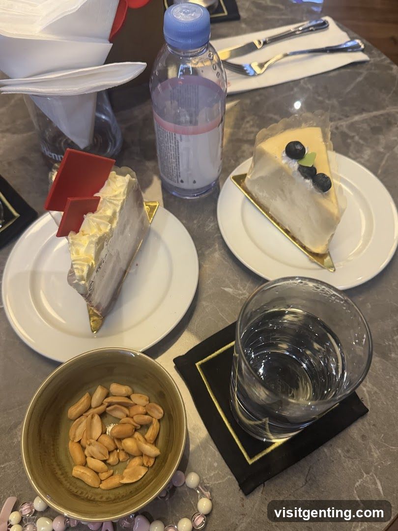 Table Setting with Desserts and Beverages