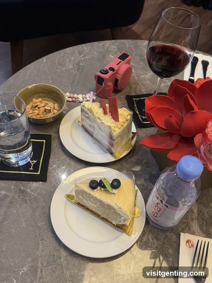 Table Setting with Desserts and Beverages