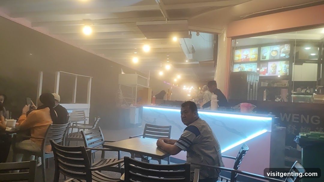 Interior of a café or food stall