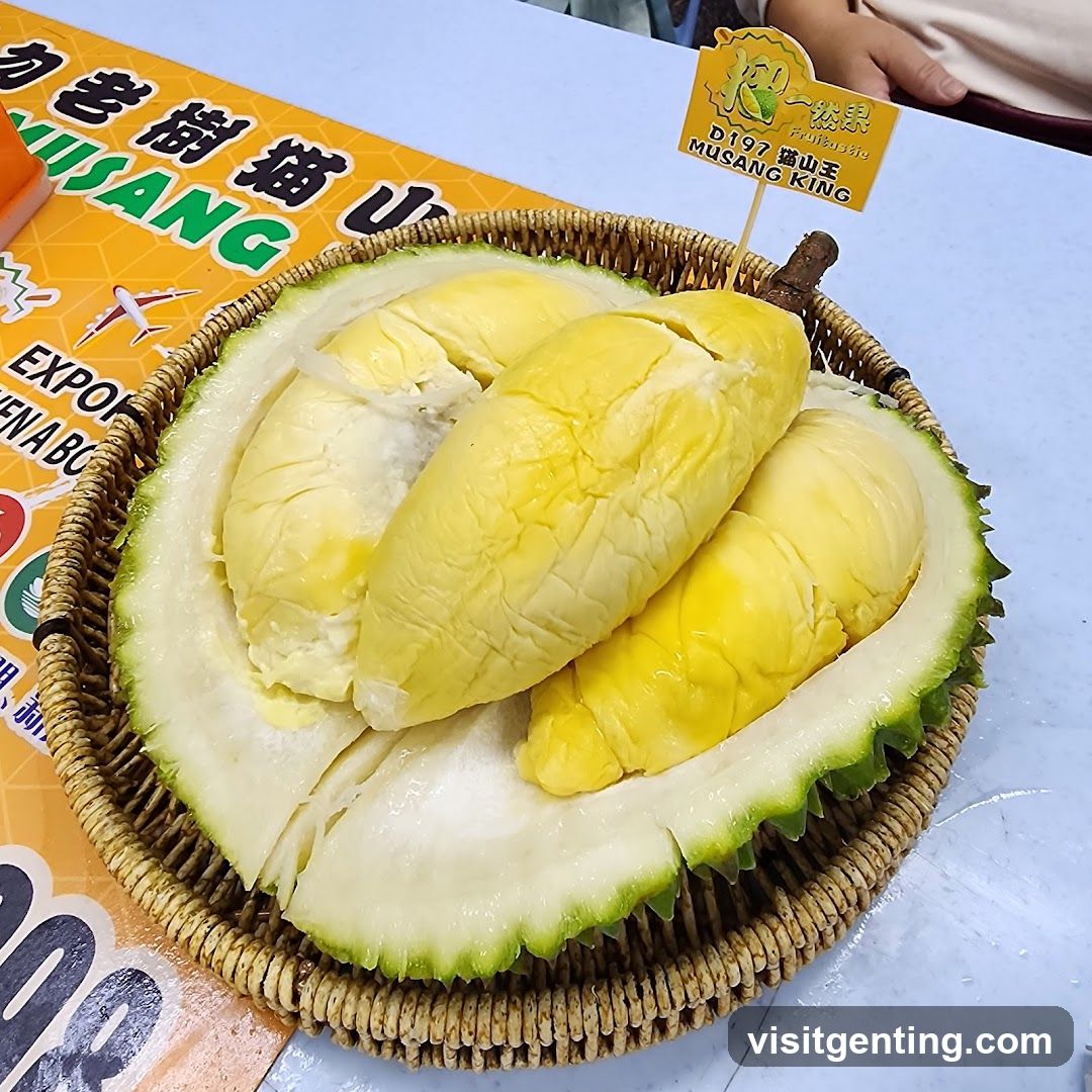 Durian Display at Food Stall
