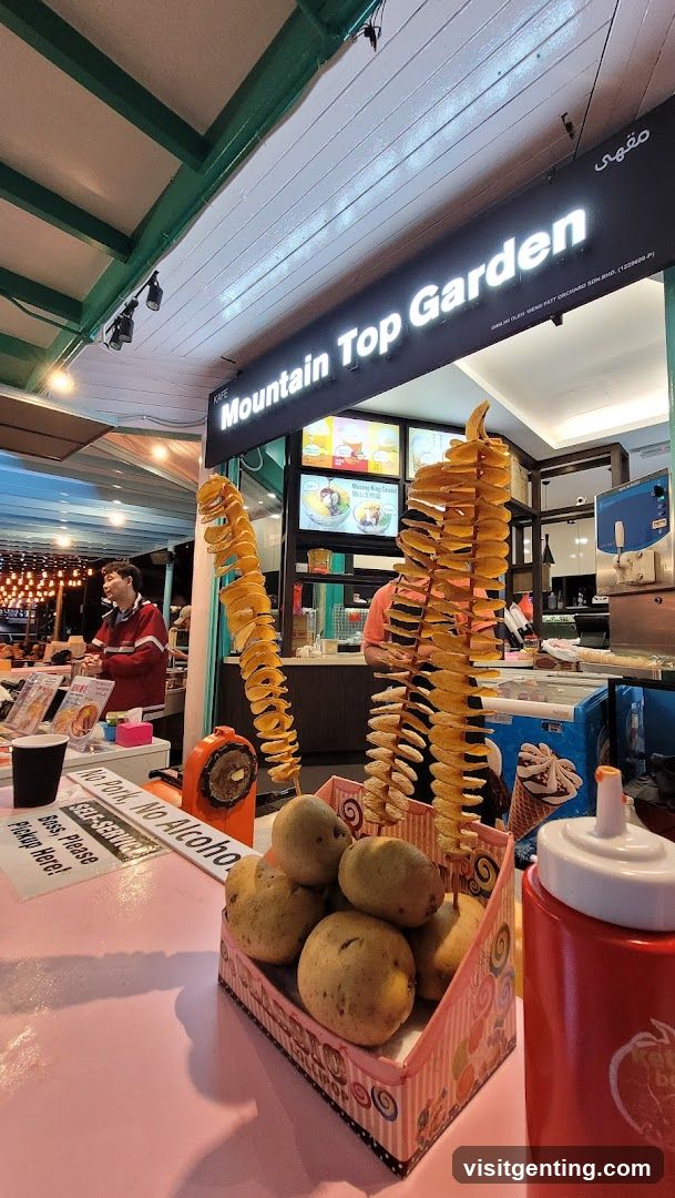 Mountain Top Garden food stall interior