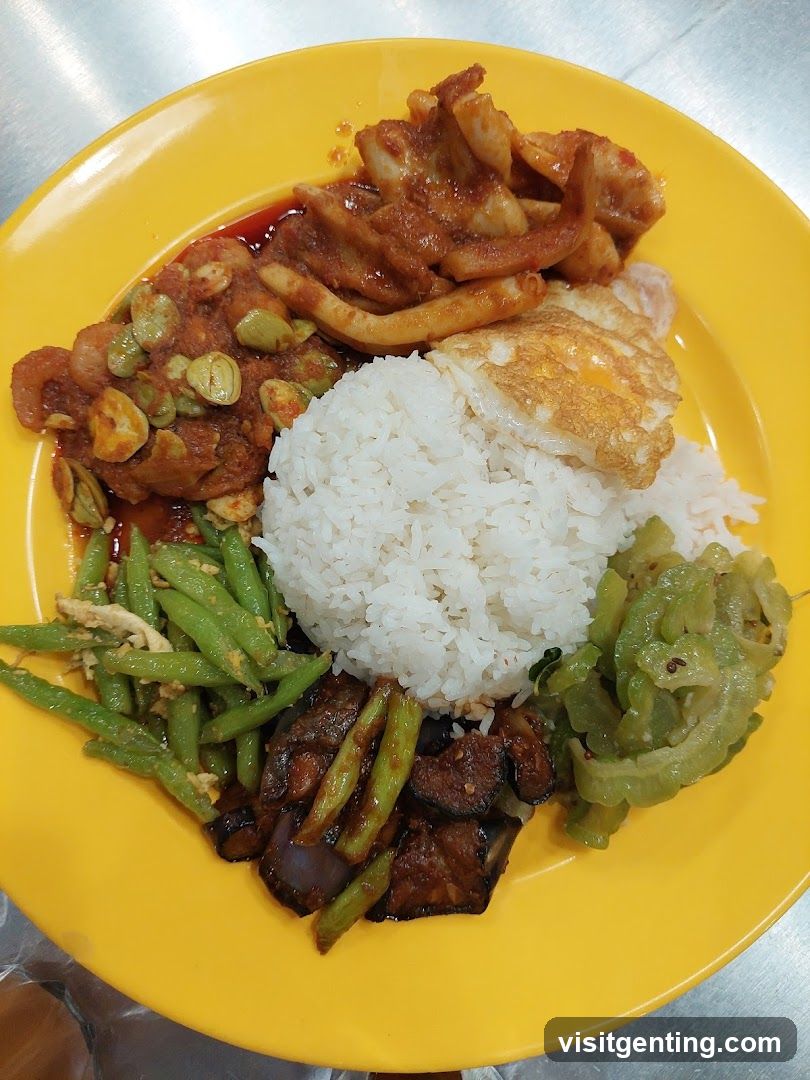 Food Plate on Yellow Surface