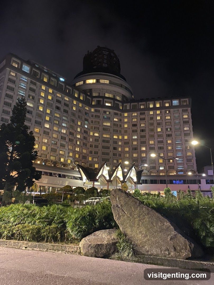 Nighttime Hotel Exterior