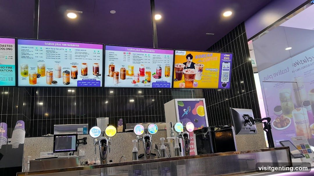 Tealive Plus Menu Boards