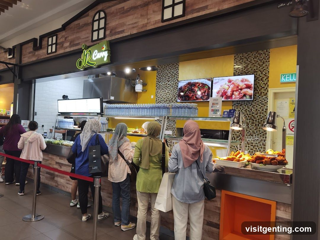 JR Curry Food Stall Interior