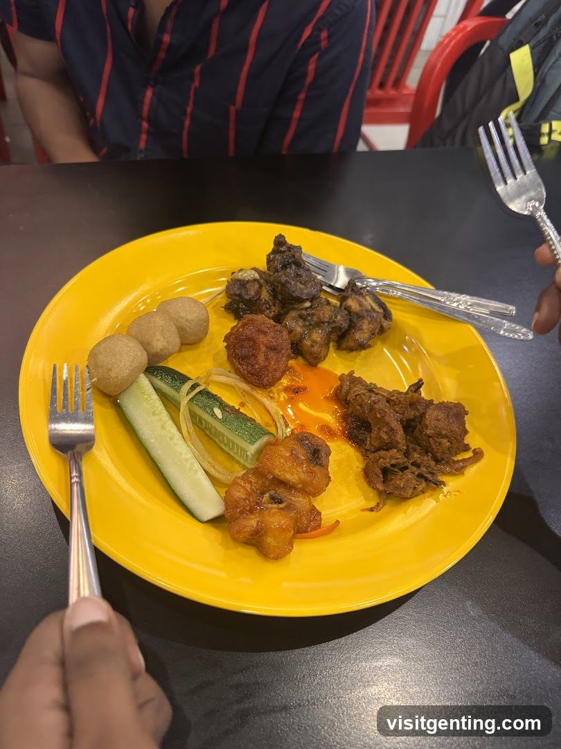 Food Plate at Dining Table