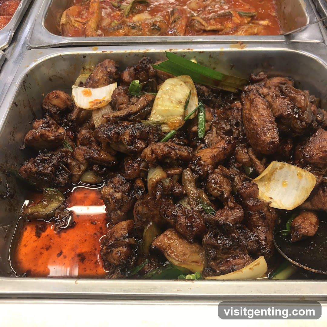 Food Display in Buffet