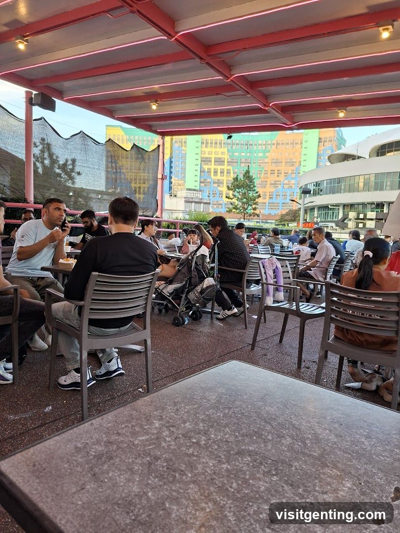 Outdoor seating area